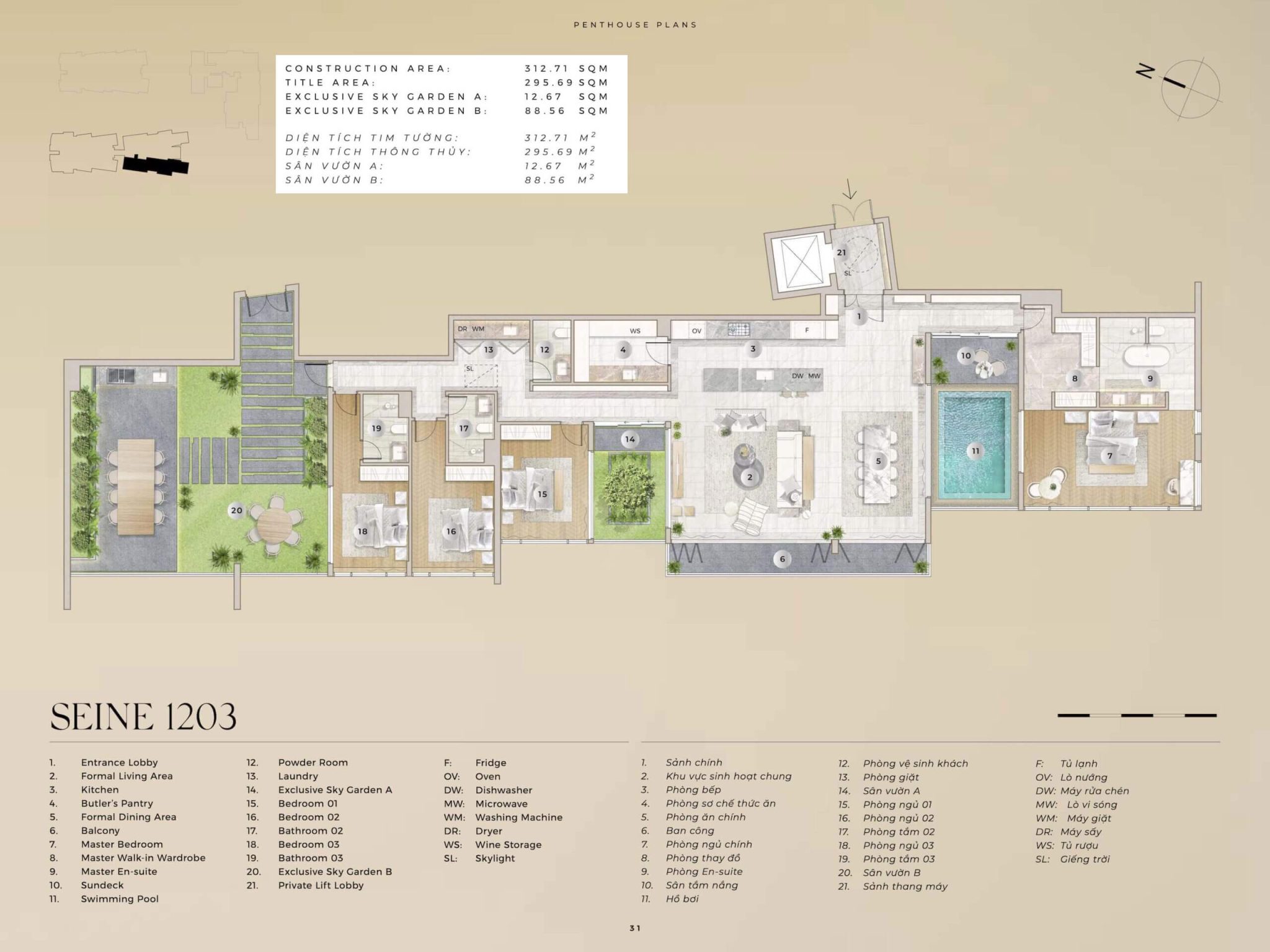 mặt bằng penthouse The River Thủ Thiêm Seine 3 2048x1536 mặt bằng penthouse The River Thủ Thiêm Seine 3 2048x1536