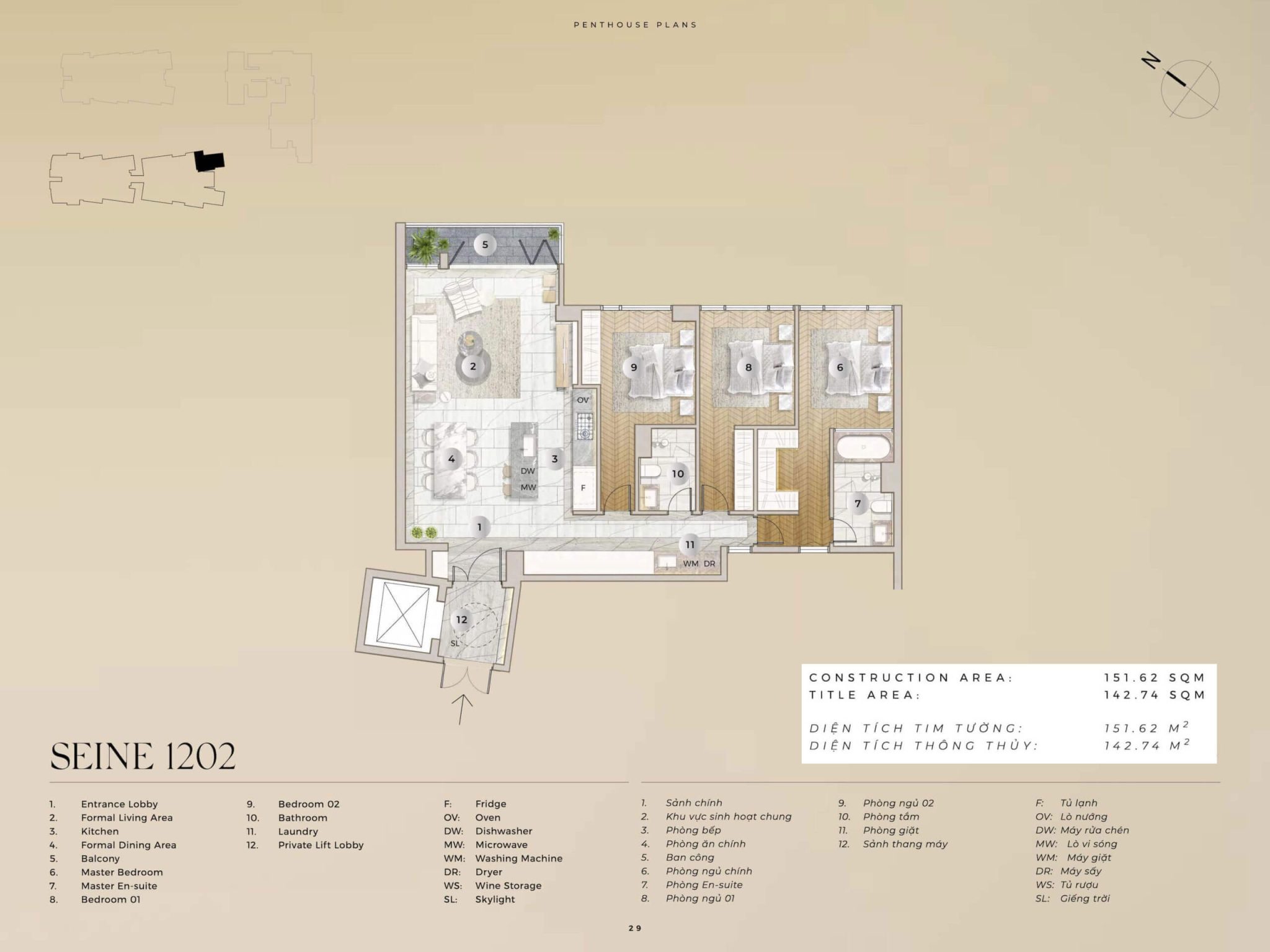 mặt bằng penthouse The River Thủ Thiêm Seine 2 2048x1536 mặt bằng penthouse The River Thủ Thiêm Seine 2 2048x1536