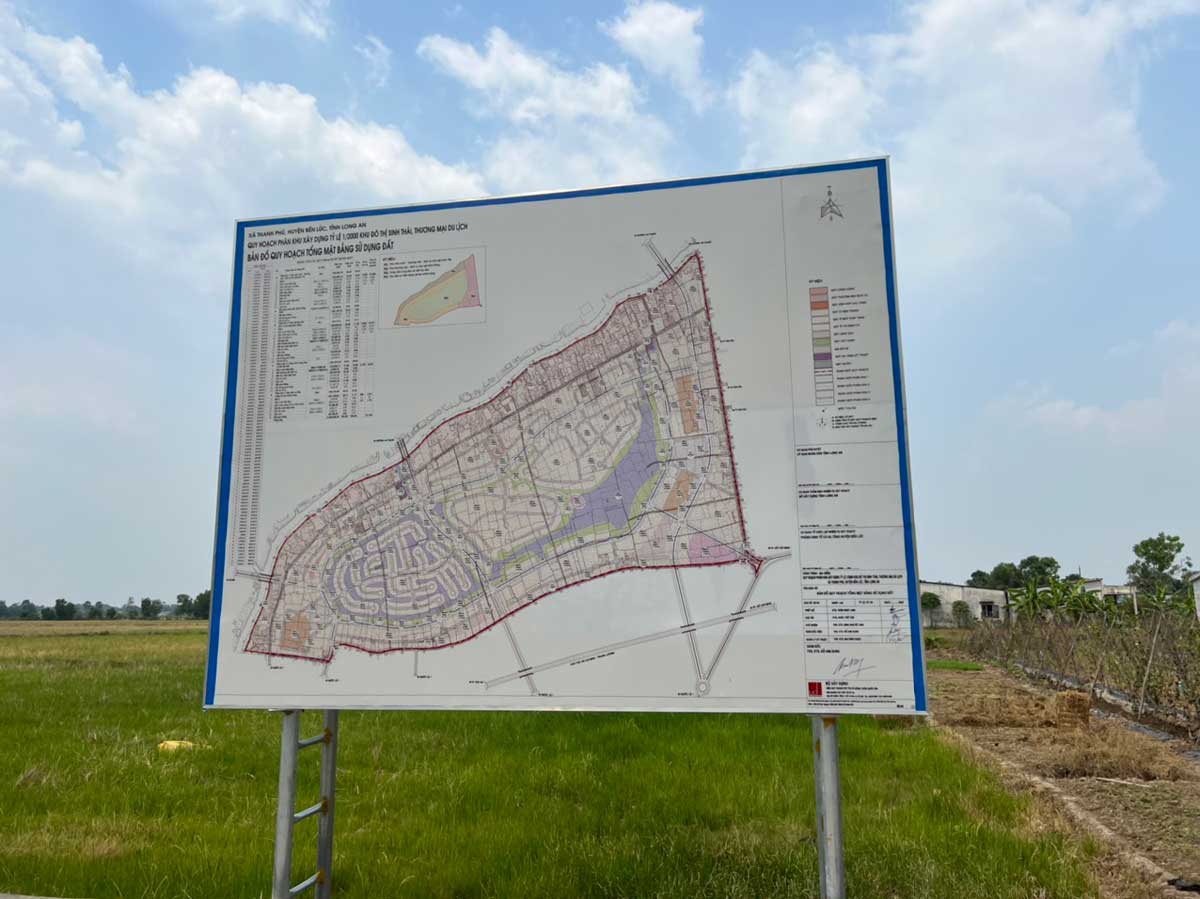 Quy hoach chi tiet 1.500 Du an Khu do thi Eco Retreat Long An