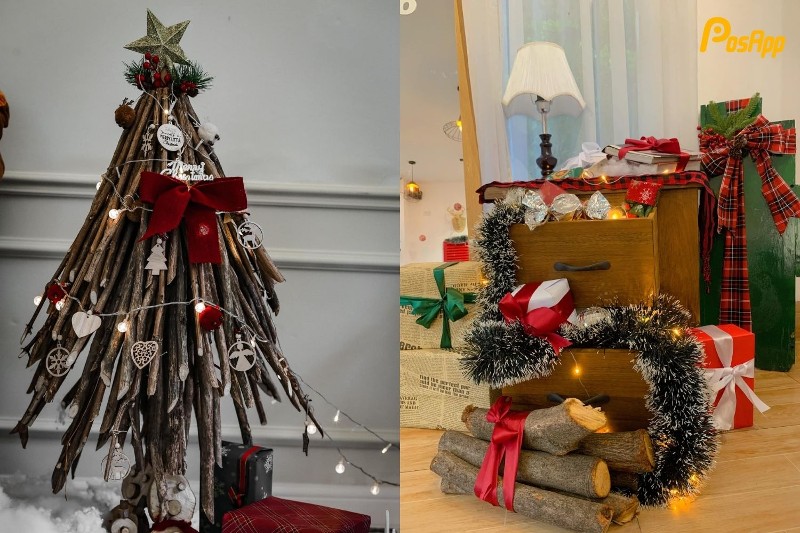 trang trí Noel quán Cafe năm 2024