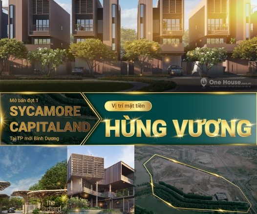 bán nhà phố Sycamore Bình Dương