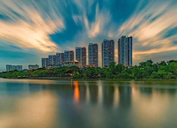 hinh tong the du an the sun avenue quan 2