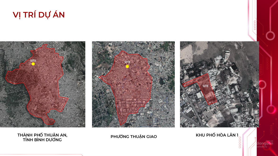 Vị trí dự án Bình Dương Tower trên bản đồ vệ tinh
