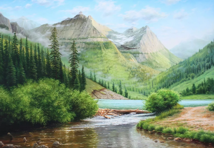 tranh phong thuy nguoi sinh nam 2002