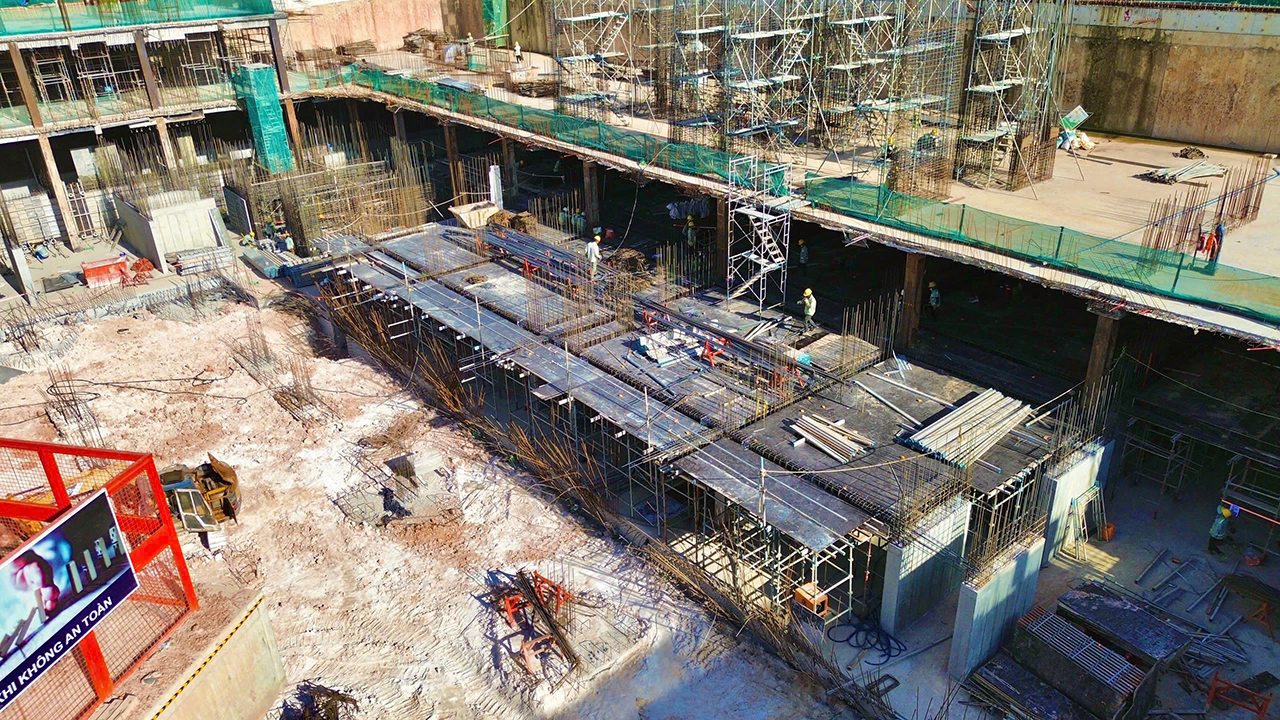 Tiến độ dự án căn hộ chung cư La Pura Bình Dương tháng 01/2025