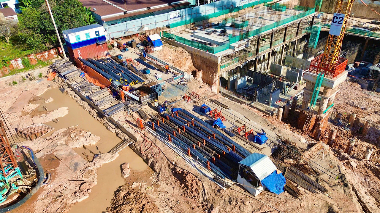 Tiến độ dự án căn hộ chung cư La Pura Bình Dương tháng 01/2025