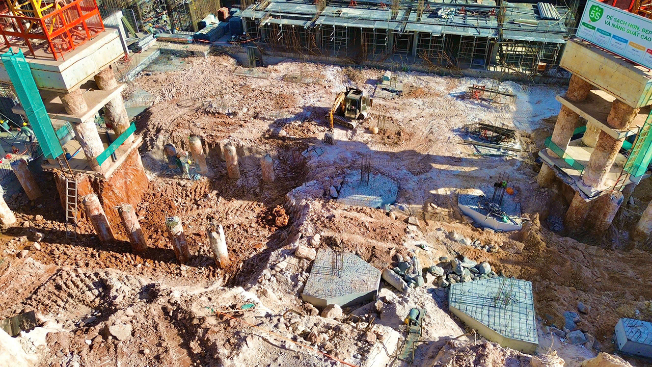 Tiến độ dự án căn hộ chung cư La Pura Bình Dương tháng 01/2025