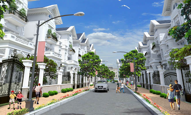Phối cảnh dự án khu nhà biệt thự, liền kề Cityland Garden Hills