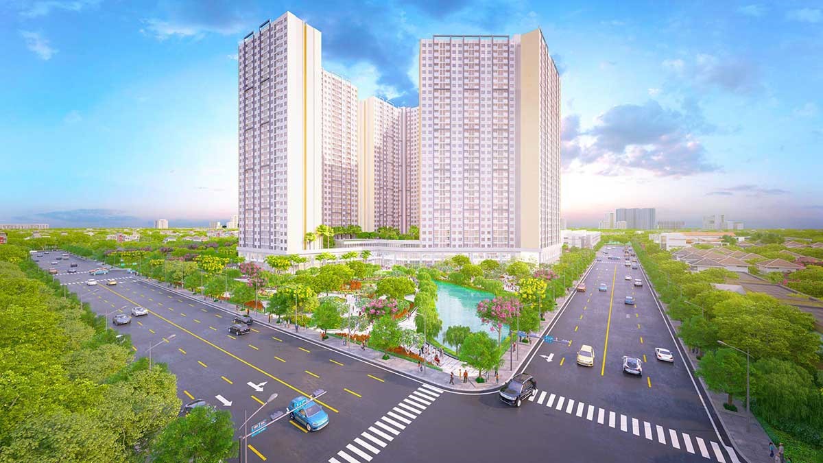 Phối cảnh tổng thể dự án City Gate Towers