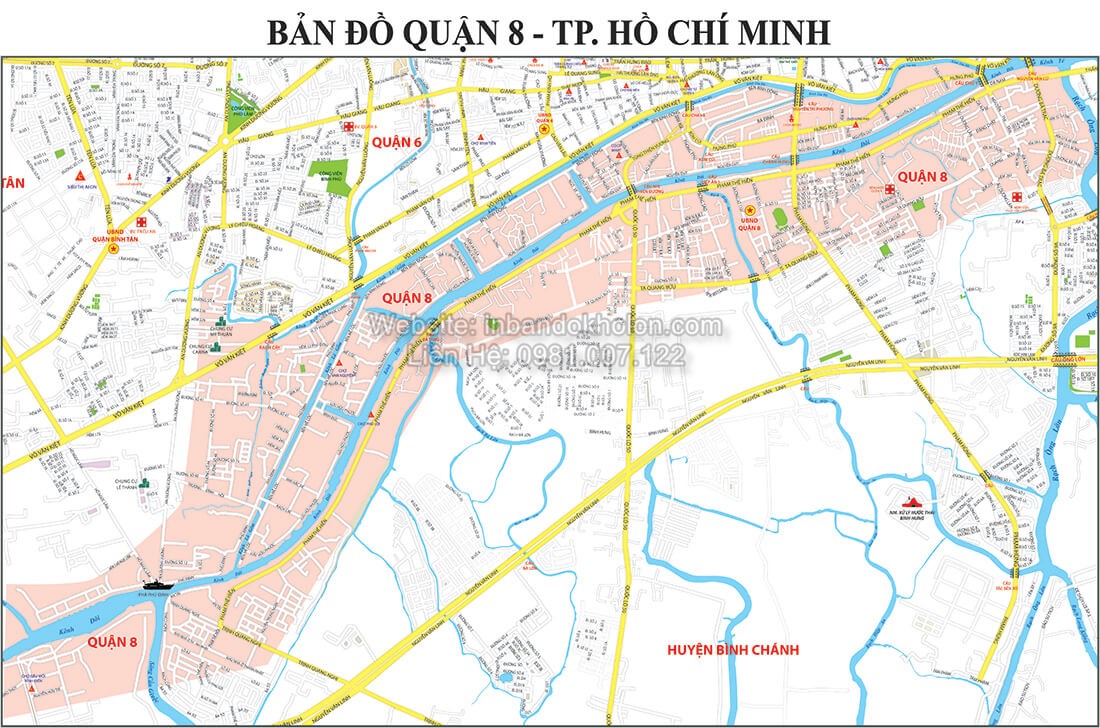 ban do quan 8 thanh pho ho chi minh