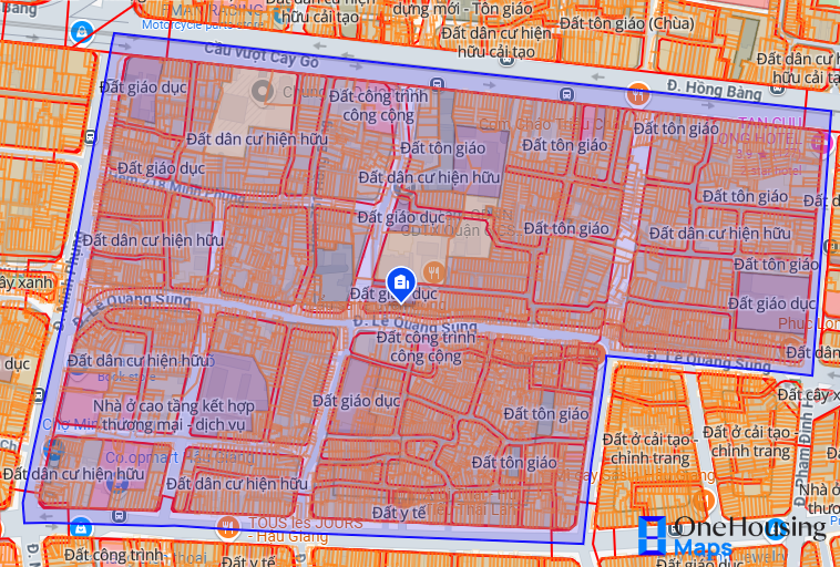 Bản đồ đất quy hoạch phường 6