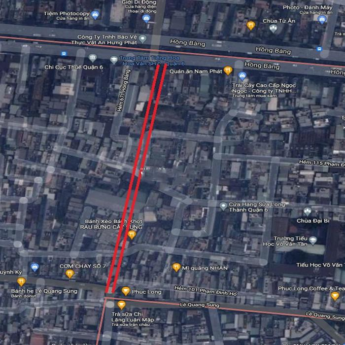 Bản đồ quy hoạch giao thông phường 6