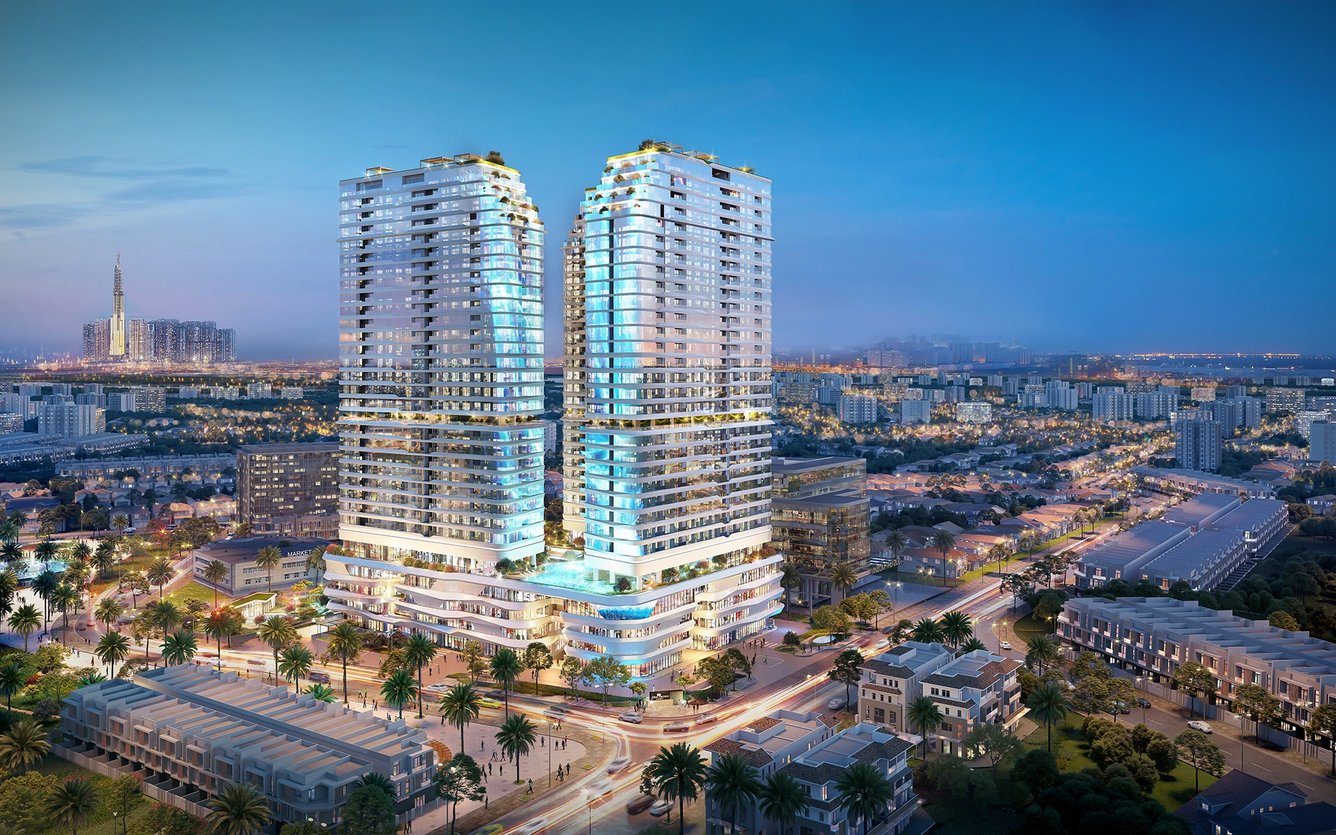 Tổng thể 2 tòa tháp căn hộ King Crown Infinity Tổng thể 2 tòa tháp căn hộ King Crown Infinity