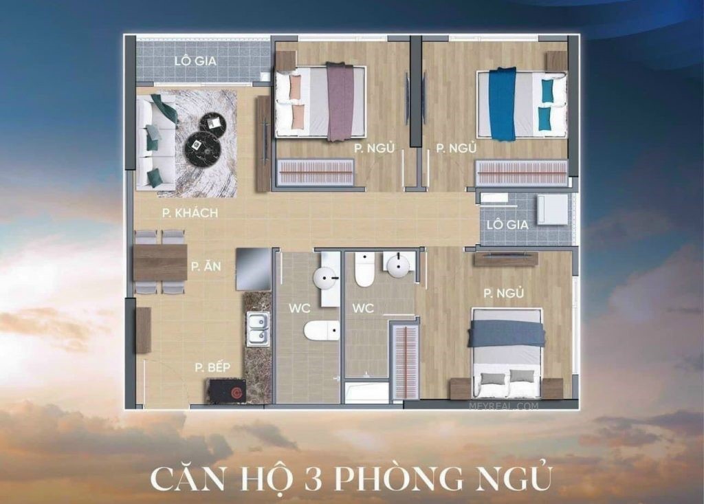 Căn hộ 3PN The Beverly Solari