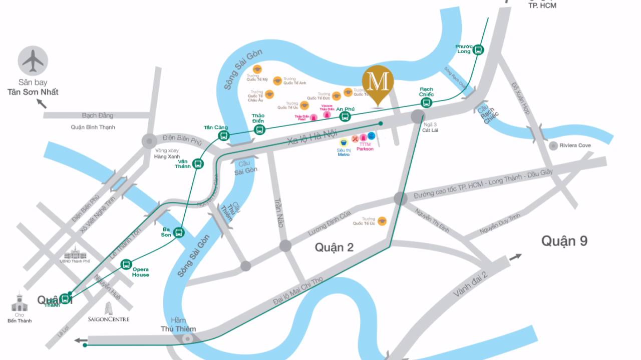 Vị trí dự án Masteri An Phú 