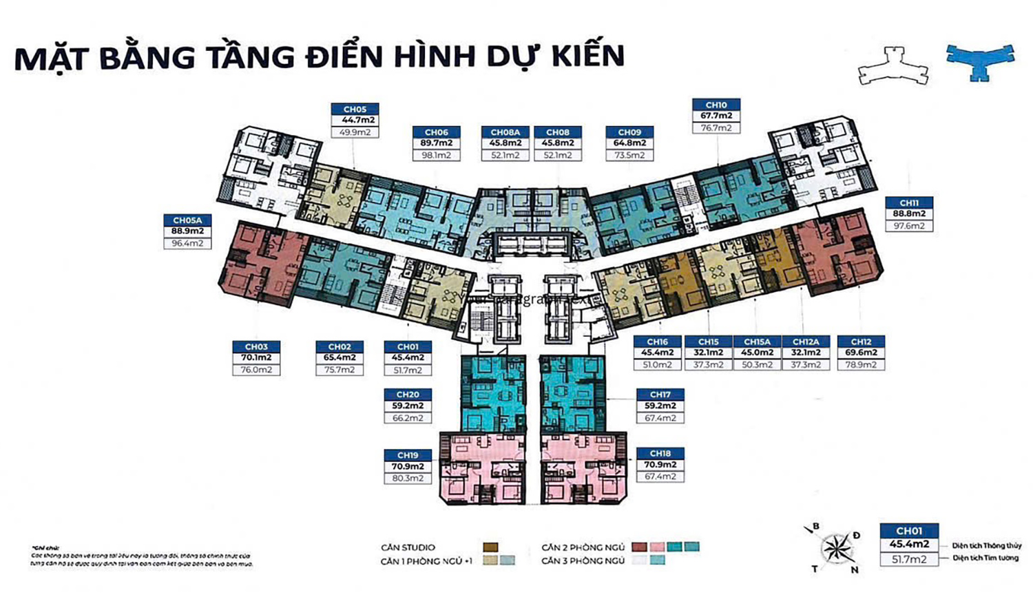 Mặt bằng dự kiến tòa A5 Imperia Signature Cổ Loa