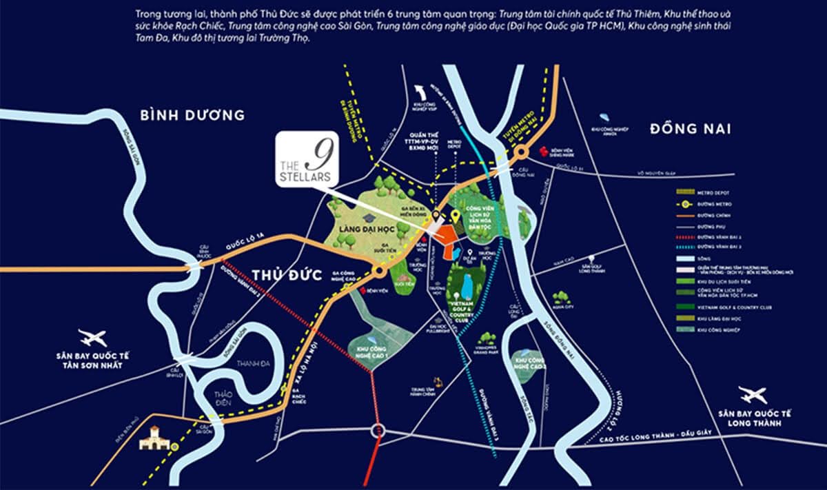 The Alpha Residence tọa lạc tại khu đô thị The 9 Stellars, phường Long Bình, thành phố Thủ Đức