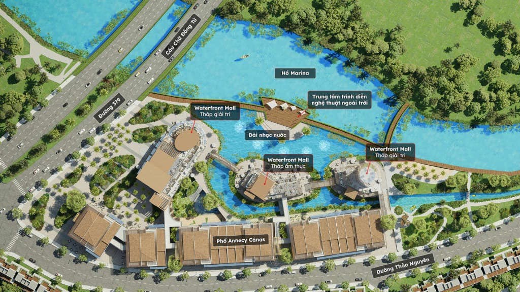 Sơ đồ mặt bằng dự án The Island Mall Ecopark