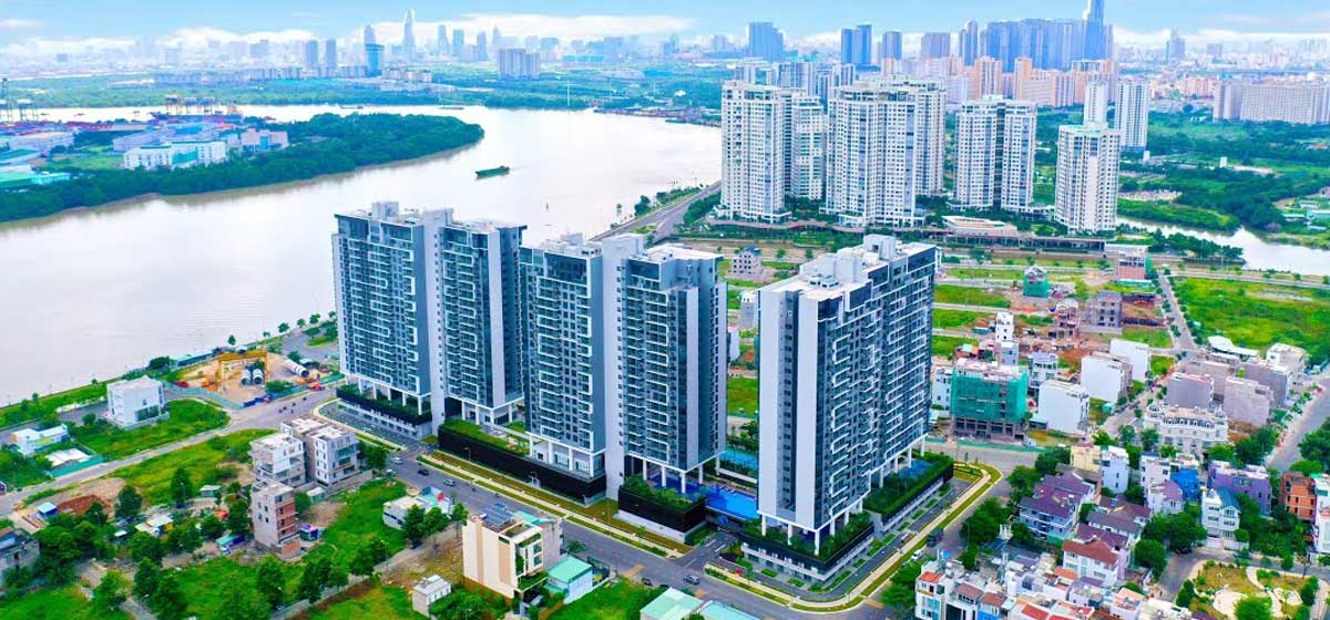 Dự án chung cư One Verandah bao gồm 5 tòa tháp cao 22 tầng