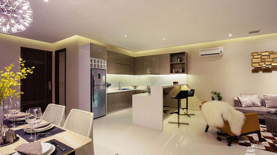 Chung cư Sunwah Pearl quận Bình Thạnh nằm bên cạnh sông Sài Gòn