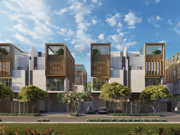 Phối cảnh nhà phố Sycamore Bình Dương