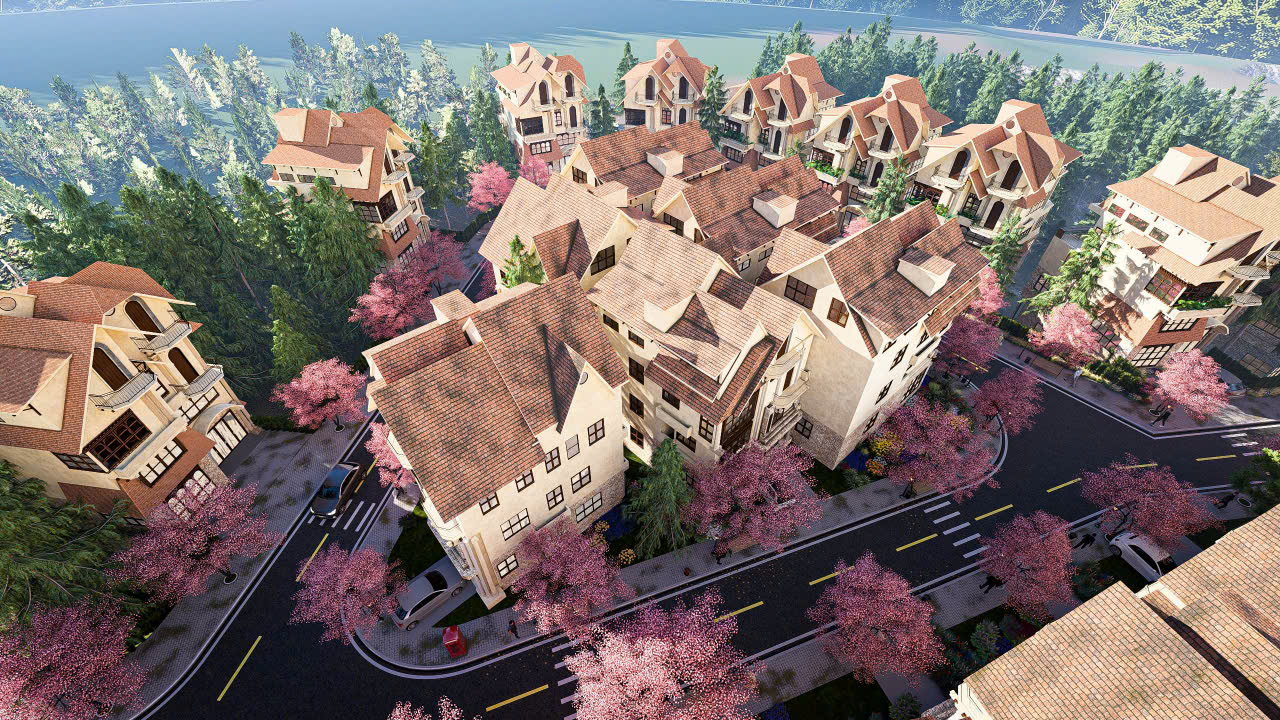 Phối cảnh dự án La Cerise Dalat Villas
